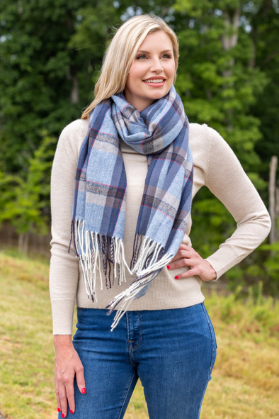 Scarf - Blue / Gray