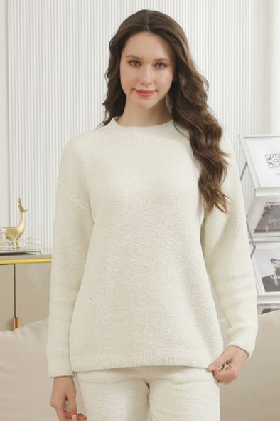 Microfiber Chenille Shirt - Ivory