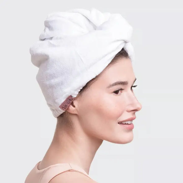 Microfiber Hair Towel - White