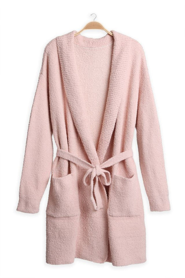 Microfiber Chenille Robe - Pink