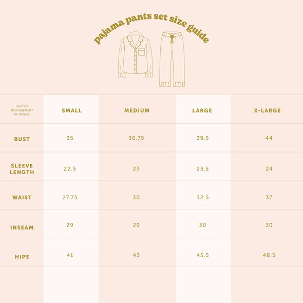 Pajama Set - Ribbons