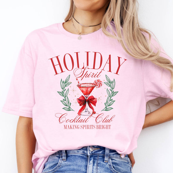 Holiday Spirit T-Shirt - Pink