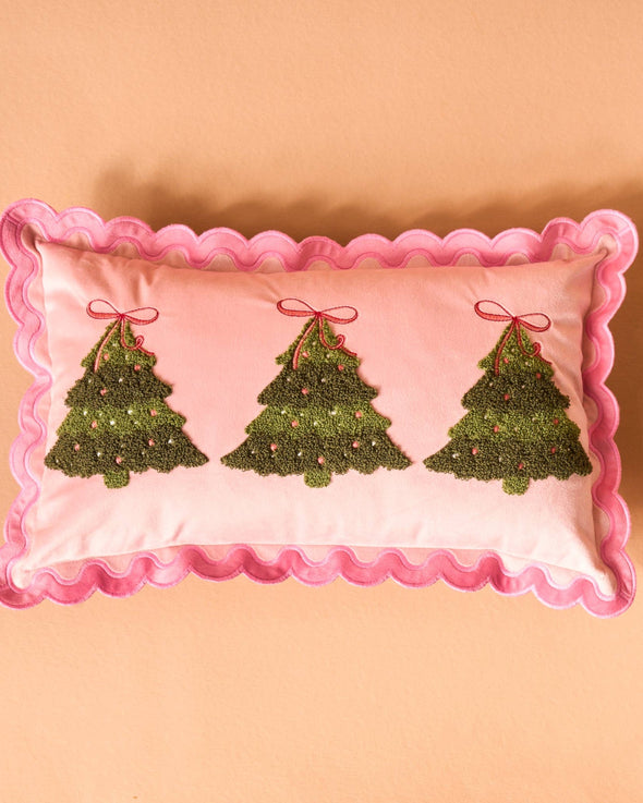 Throw Pillow - Twinkling Trees
